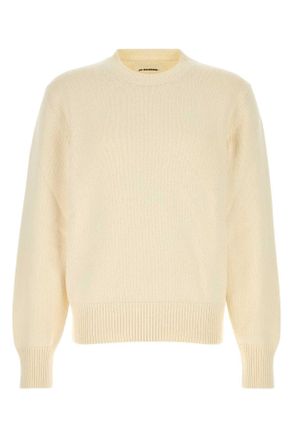 Jil Sander Ivory Cotton Sweater