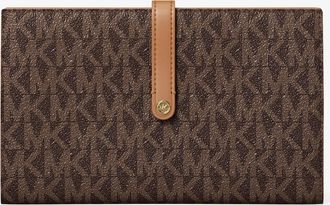 Michael Kors Jet Set Travel Large Signature Logo Wallet