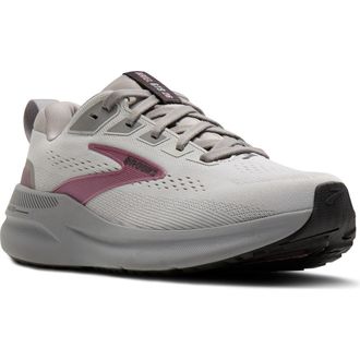 Brooks Ariel GTS 26 Running Shoe in Oyster Mushroom/Alloy/Pink at Nordstrom, Size 11.5