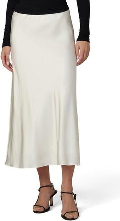 Joe's The Ines Satin Midi Skirt in Ecru at Nordstrom, Size Small