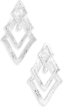 Karine Sultan Triangle Drop Earrings in Silver at Nordstrom Rack