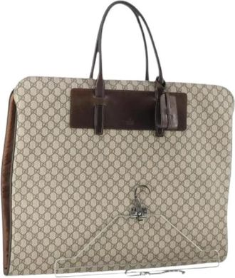 Gucci Pre-owned Plastic Reistas - Dames - Vintage Weekendtas - Beige - ONE Size - Vintage