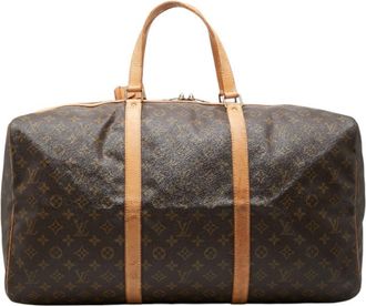 Louis Vuitton Brown Pvc Leather Boston Bag (Pre-Owned)