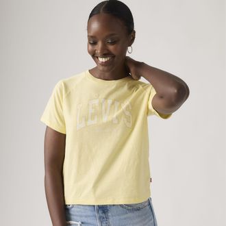 Levi's Graphic Game Day Tee - Womens - XS - Yellow / Flowers French Vanilla