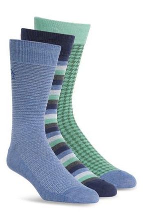Original Penguin Gaston Crew Socks - Pack of 3 in Blue at Nordstrom Rack