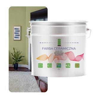 OEM Pintura Cer&aacute;mica Para Pared Lavable Verde Bonsai 2l Resistente A Las Manchas