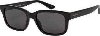 Gucci Zonnebrillen - Heren - Zonnebrillen - Zwart - 56 MM - Accessoires