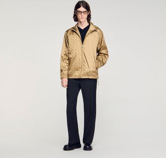 Sandro Square Cross nylon jacket