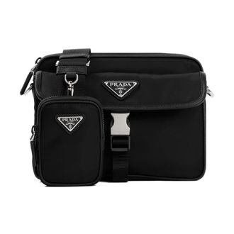 Prada unisex, Tassen, Zwart, Maat: ONE Size Leer