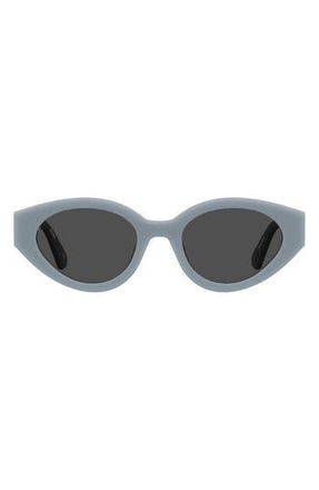 Moschino 51mm Oval Sunglasses in Azure at Nordstrom Rack