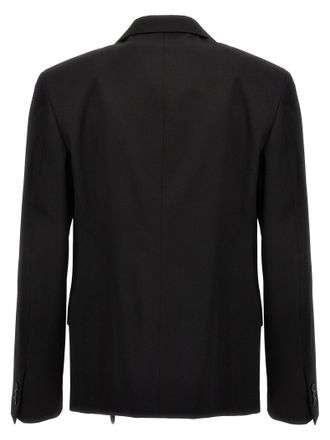 Off-white Wool Blazer - Black