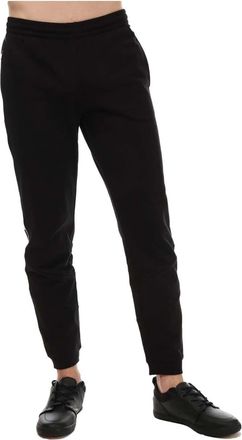 Lacoste Mens Crocodile Logo Regular Fit Joggers in Black - Size X-Large