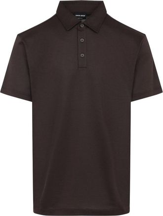 Giorgio Armani Silk And Cotton Polo