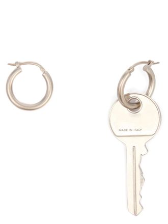 Maison Margiela Womens Silver Brass Earrings