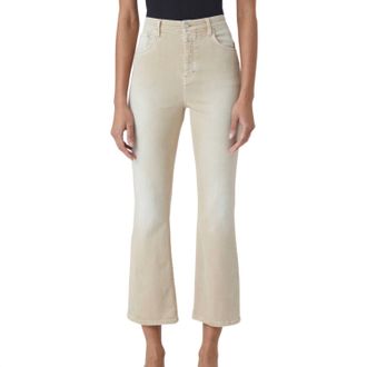 Closed Womens A Better Blue High Sun Pant In Reed Beige