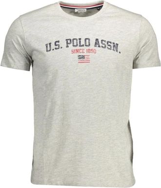 U.S.Polo Association Bruin Katoen Heren T-Shirt - Heren - T-shirts - Grijs - 2XL - Katoen - Tops