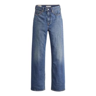 Levi's Straight Jeans, female, Blue, Size: W26 L32 Ribcage Wide Leg