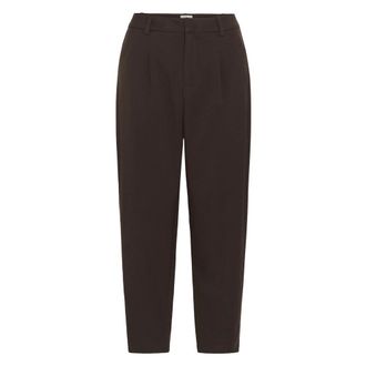 Kaffe Kamerle Broek Cropped - Dames - Vrijetijds broeken - Bruin - S - Polyester - Broeken