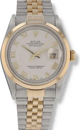 Rolex Pre-owned Rolex Datejust Automatic Chronometer White Dial Unisex Watch 16203 WRJ