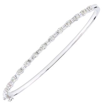 Diamant L'éternel Womens 9ct White Gold Bracelets With 1.15ct Diamond - One Size