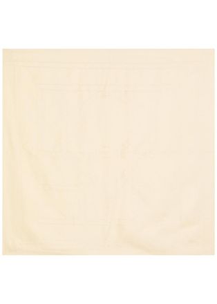Toteme Logo-monogrammed Silk Scarf - Cream - One Size