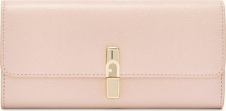 Furla Iride Continental Wallet Xl Dusty Pink Pink Textured Leather Woman