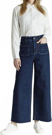OAT New Yor Womens Pocket Wide Leg Hi Rise Jeans In Aura Black