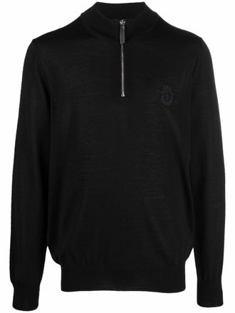 Billionaire Boys Club pullover zip jumper - men - Merino - XXXL - Black