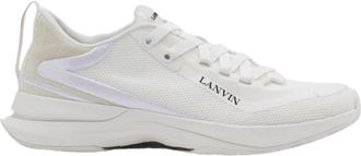 Lanvin Mesh Runner Lichtgewicht Sneakers - Heren - Sneakers - Wit - 42 EU - Leer - Schoenen