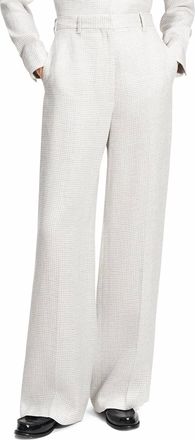 Theory Classic Straight Trouser In Platinum Multi