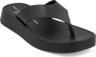Mia Pamelia Wedge Sandal in Black at Nordstrom, Size 6.5