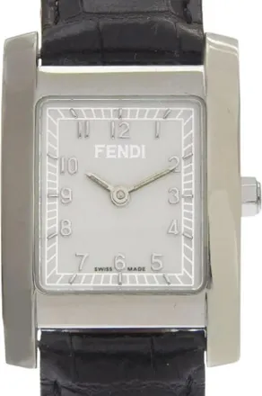 Fendi Pre-owned Watches, female, White, Size: ONE SIZE Pre-owned Orologi Stainless Steel Watch 7000L