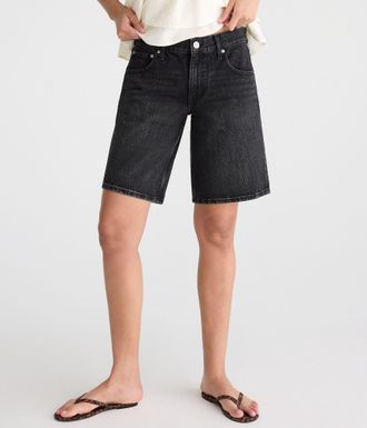 A&eacute;ropostale Low-Rise Baggy Denim Jorts