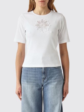 Twinset T-shirts in cotone Twinset con ricamo