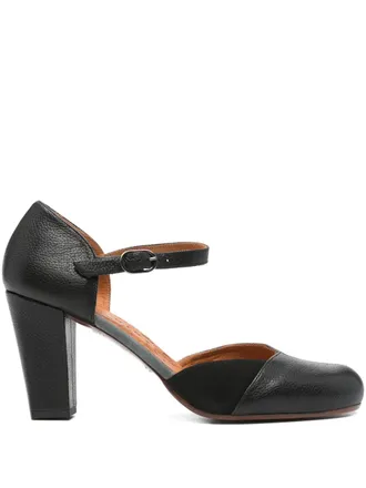 Chie Mihara 85mm Nica leather ankle-strap pumps - Black