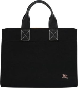 Burberry Pre-owned Tote Bags, female, Black, Size: ONE SIZE Pre-owned Blue label handbag