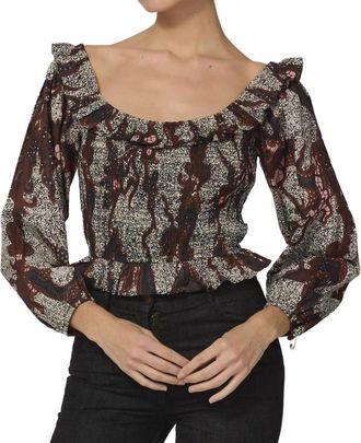 Cleobella Hildy Blouse In Castello Print