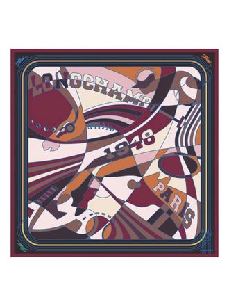 Longchamp silk scarf - Red