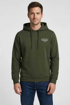 Jack & Jones Kapuzensweatshirt JACK & JONES JJMAKOTO SWEAT HOOD, Herren, Gr. XS, duffel bag print:small print, angeraute Sweatware, Obermaterial: 80% Baumwolle, 20