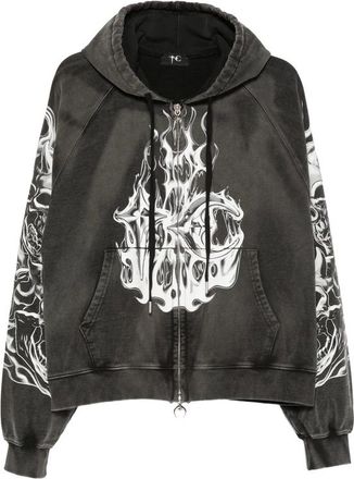 Thug Club Graphic-print Zip-up Hoodie