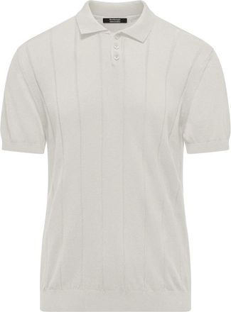 Bomboogie Maglione in cotone con colletto a coste larghe - - Knitwear - Uomo - Beige - 2XL