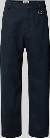 Drykorn Regular Fit Hose mit Teilungsn&auml;hten in Marine, Gr&ouml;&szlig;e 34/32