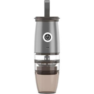 OEM Molinillo De Caf&eacute; El&eacute;ctrico Port&aacute;til Con C&aacute;mara Extra&iacute;ble, 5 Velocidades Ajustables, Carga Usb, Gris Lb36 - Ideal Para Acampar Y Viajar, Con Cepillo P