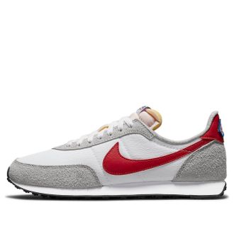 Nike Waffle Trainer 2 White Light Smoke Grey Gym Red DJ6054-101