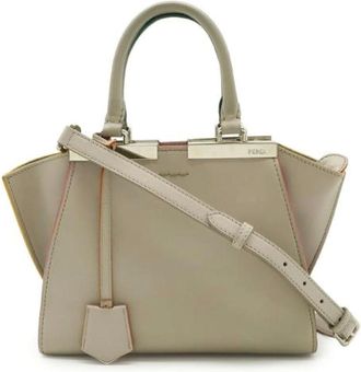 Fendi Pre-owned Handbags, female, Beige, Size: ONE SIZE Pre-owned Vintage Handbag