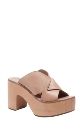 Free People Womens Kora Platform Sandals In Carrot Ginger