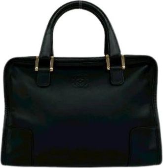 Loewe Pre-owned Amazona 28 Leren Handtas - Dames - Vintage Handtas - Zwart - ONE Size - Leer - Vintage