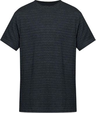Giorgio Armani Slim Fit T-Shirt - Heren - T-shirts - Blauw - M - Leer - Tops