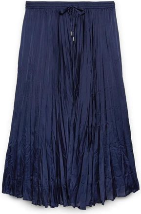 Fiorella Rubino Rokken, Dames, Blauw, M, Satijn, Lange Satijnen Rok