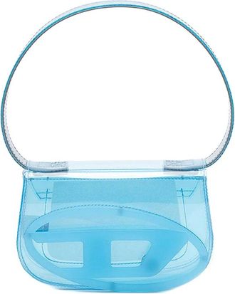 Diesel Tassen, Dames, Blauw, ONE Size, Katoen, 1DR-Iconic Schoudertas